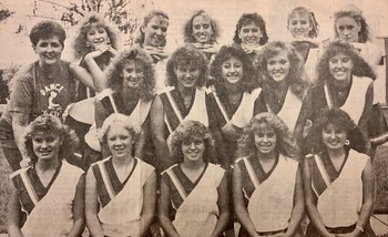 Maroa-Forysth High School Pom Pon squad - 1987-88