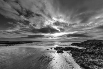 Dramatic sky at Gwithian Beach