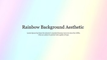 Rainbow Background Aesthetic Presentation Slide