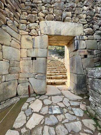1301ex  Incan stonework at Machu Picchu  **Explore**