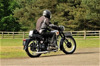 Classic Motorbikes, Beamish Museum, Beamish, County Durham, England.