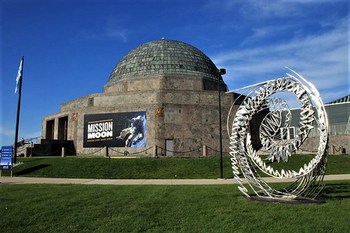 Architecture, Alder Planetarium, Chicago, Illinois, USA.