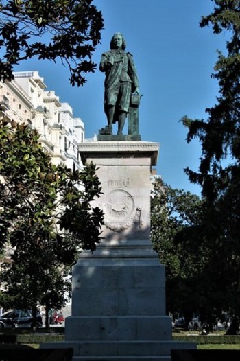 Monument To Murillo By Sabino Medina, Plaza De Murillo, Madrid, Kingdom of Spain.