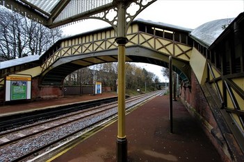 Cullercoats Metro Station, Cullercoats, Tyne & Wear, England.