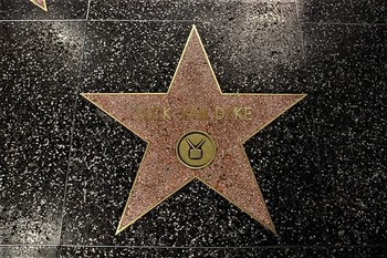 Richard Wayne Van Dyke Pavement Star, Hollywood Boulevard, Los Angeles, California, USA.