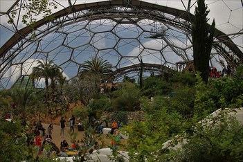 Inside The Mediterranean Biome, Eden Project, Cornwall, England.