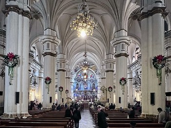 GUADALAJARA, MEXICO - Asuncion de Maria Santisima cathedral/ ГВАДАЛАХАРА, МЕКСИКА - собор Успения Пресвятой Девы Марии