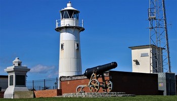 Heugh Lighthouse, Headland, Hartlepool, County Durham, England.