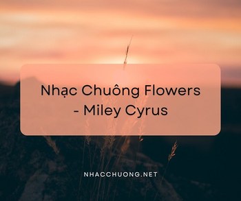 Tải ngay Nhạc Chuông Flowers - Miley Cyrus đầy cảm xúc