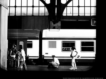 morning station. (Milan Central Station)