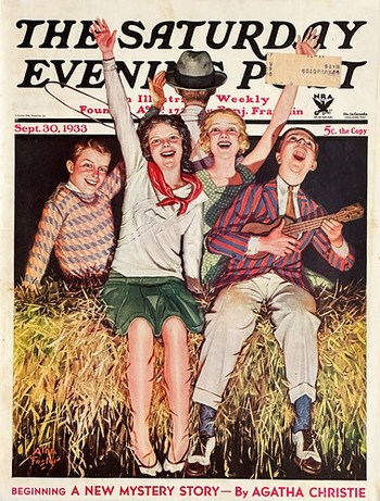 “Hayride” by Alan Foster on the cover of “The Saturday Evening Post,” September 30, 1933.