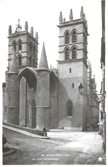 Montpellier (Hérault) - La Cathédrale Prior to 1908. And John Fulleylove.