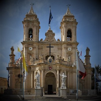 The Parish Church & Sanctuary Of Our Lady Of Graces, Ħaż-Żabbar, Republic Of Malta.