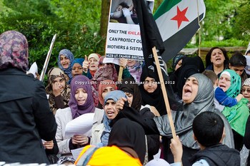 Syria Embassy protest - Hizb-ut-Tahrir