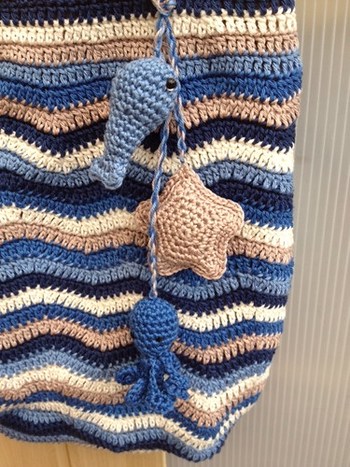 detail beach bag