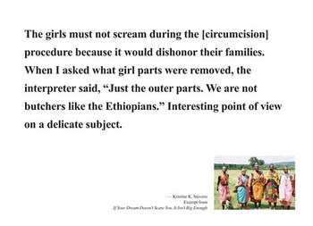 Female circumcision perspective quote