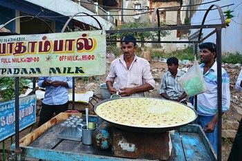 India - Tamil Nadu - Tiruchirappalli - Badam Milk (Almond Milk)