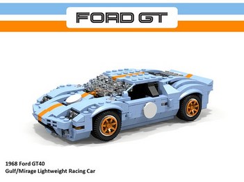 Ford GT40 Gulf/Mirage Racer (1968)