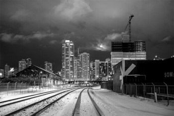 Chicago At Night In The Cold