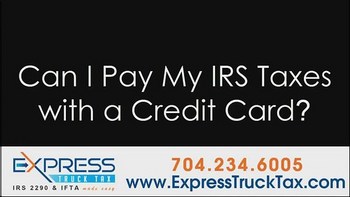 Can I Pay My IRS Taxes With a Credit Card