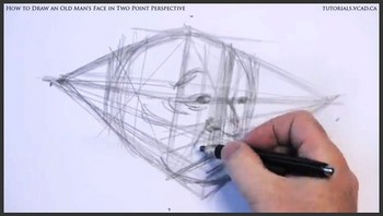 learn how to draw an old man's face in two point perspective 007