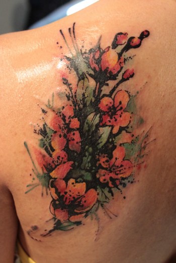 1Flower Cover Up Tattoo 2
