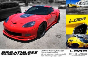 LOMA® MOTORSPORTS CORVETTE ZR1 GT2 WIDE BODY CONVERSION KIT AT BREATHLESS PERFORMANCE IN MIAMI FLORIDA