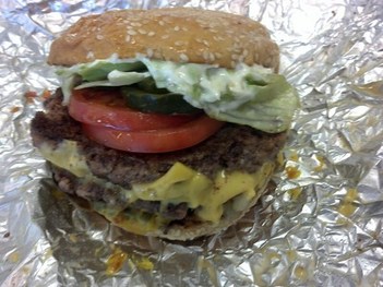 Cheeseburger @ Five Guys Burgers and Fries