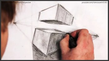 2D design how to draw in two point perspective 026