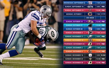 2012 Dallas Cowboys Schedule