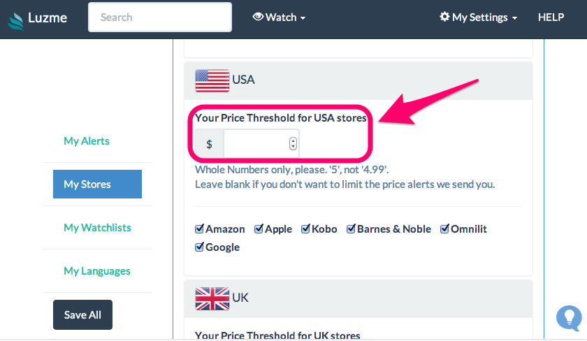 How Do I Set A Price Threshold For Alerts Customer Feedback For