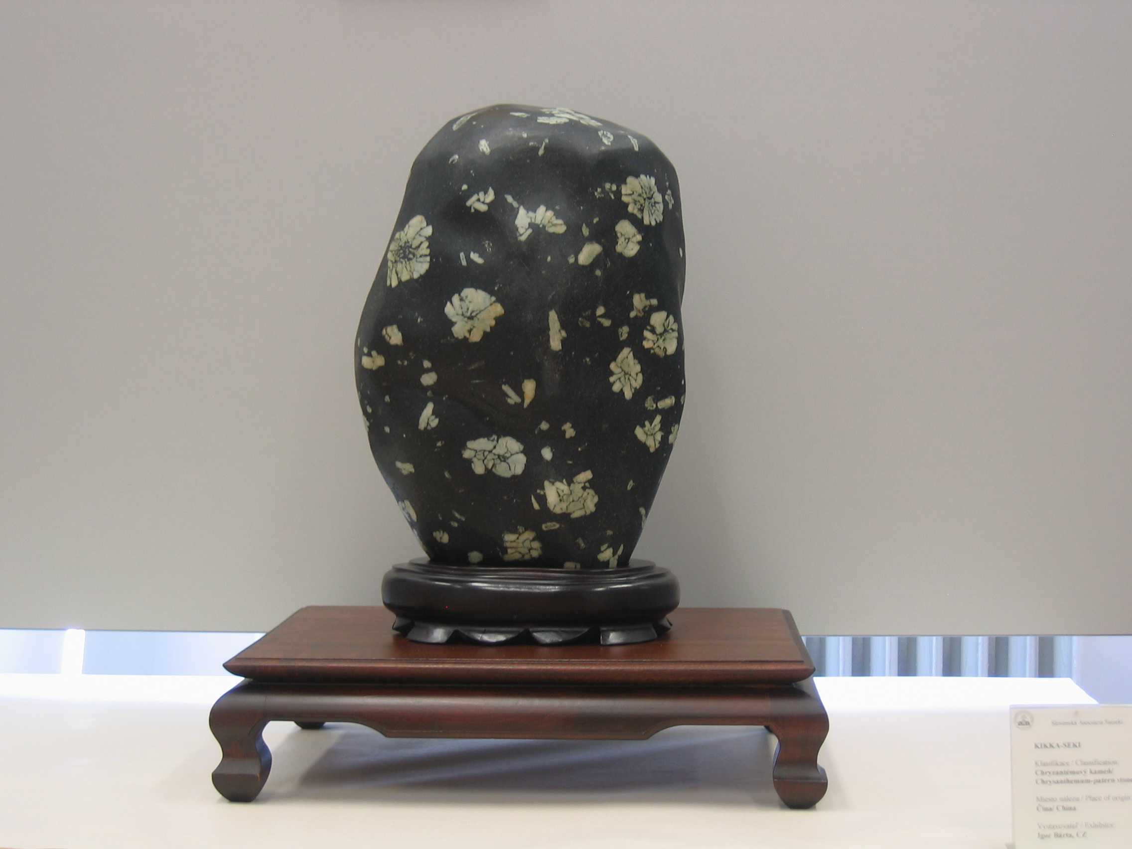 Suiseki stones. This is a classic japanese art form with long established standards for judging