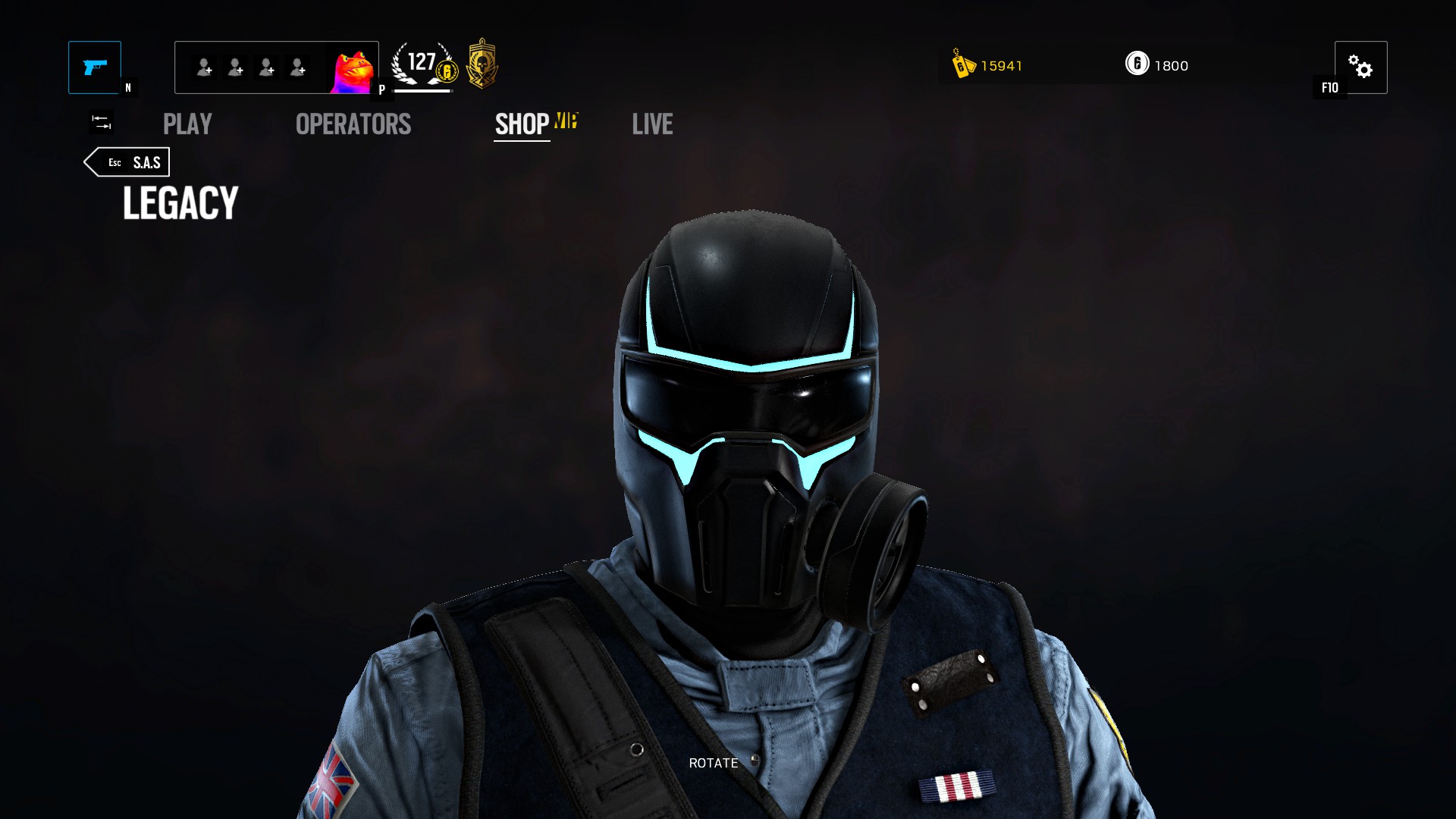 Cyborg Helmet R6 New Movie Headgears : Rainbow6