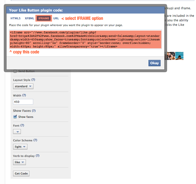 Adding A Facebook Like Button Welcome To Made With Color S Knowledge Base Adding A Facebook Like Button Welcome To Made With Color S Knowledge Base