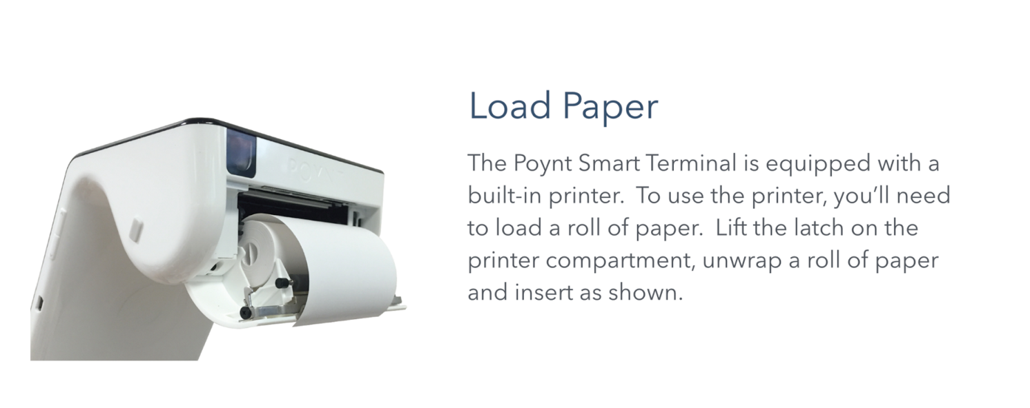How Do I Load A Printer Roll Poynt Help Center