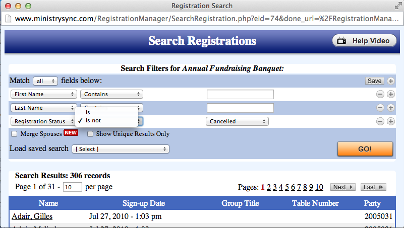 Email Cancelled Members Email Cancelled Members